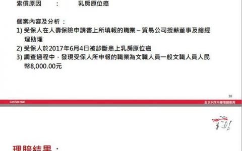 因为失实陈述职位而被拒赔的案例
