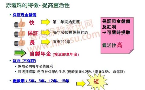 香港宏利保险赤霞珠终身寿险详细介绍