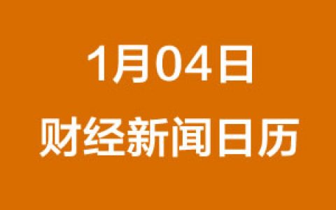 财经日历每日财经新闻早知道（1/4/2019）