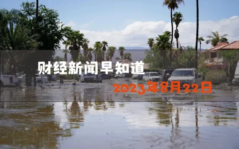 财经新闻早知道（2023年8月22日）