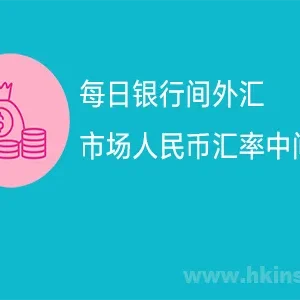 每日银行间外汇市场人民币汇率中间价