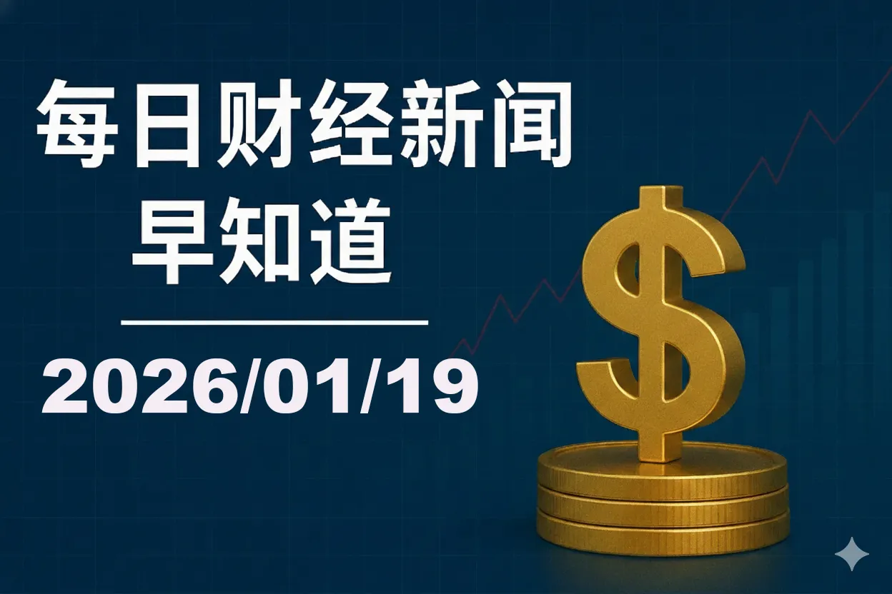 每日财经新闻早知道（2026/01/19） - 香港保险资讯网