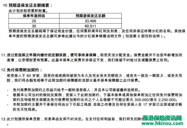 香港友邦新款重疾多重智倍保计划书阅读提示！